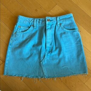 Topshop Blue Pencil Mini Skirt Resort Wear